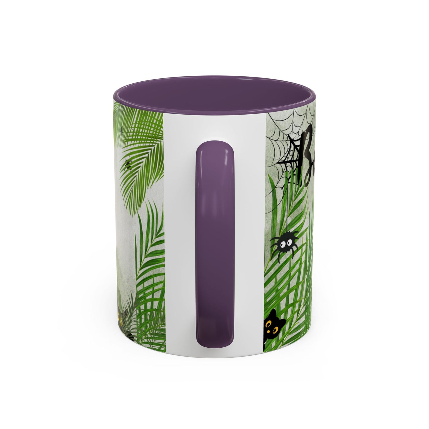 Spider Web Accent Coffee Mug | Halloween Decor, Gift for Creepy Coffee Lovers, Unique Kitchenware, Spooky Mug for Fall