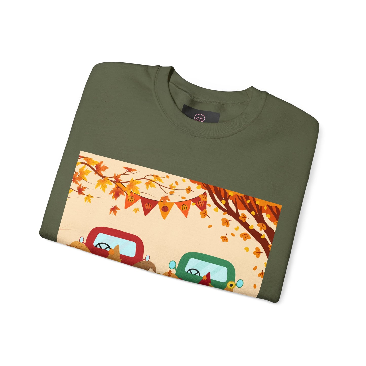 Fall-Themed Sweatshirt, Cozy Unisex Crewneck, Autumn Vibes, Perfect for Thanksgiving, Gifts for Her, Seasonal Fashion