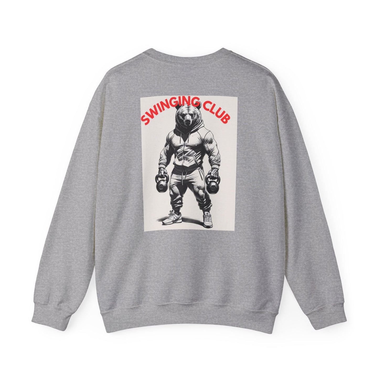 Vintage Style Swinging Club Sweatshirt, Unisex Crewneck, Gift for Fitness Lovers, Retro Gym Apparel, Perfect for Casual Wear