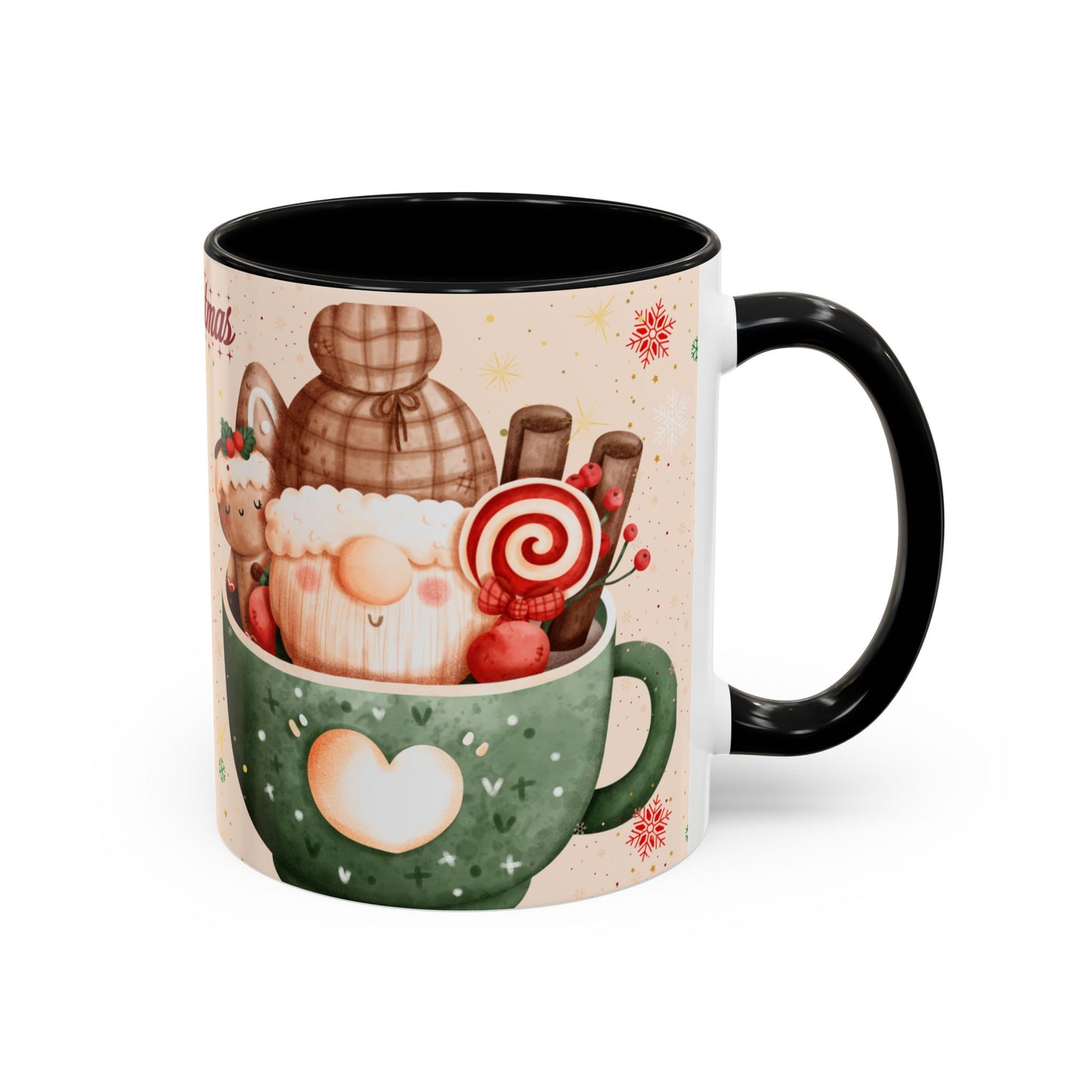 Festive Coffee Mug - Merry Christmas Design, Holiday Gift, Winter Decor, Christmas Mug, Cozy Beverage Cup