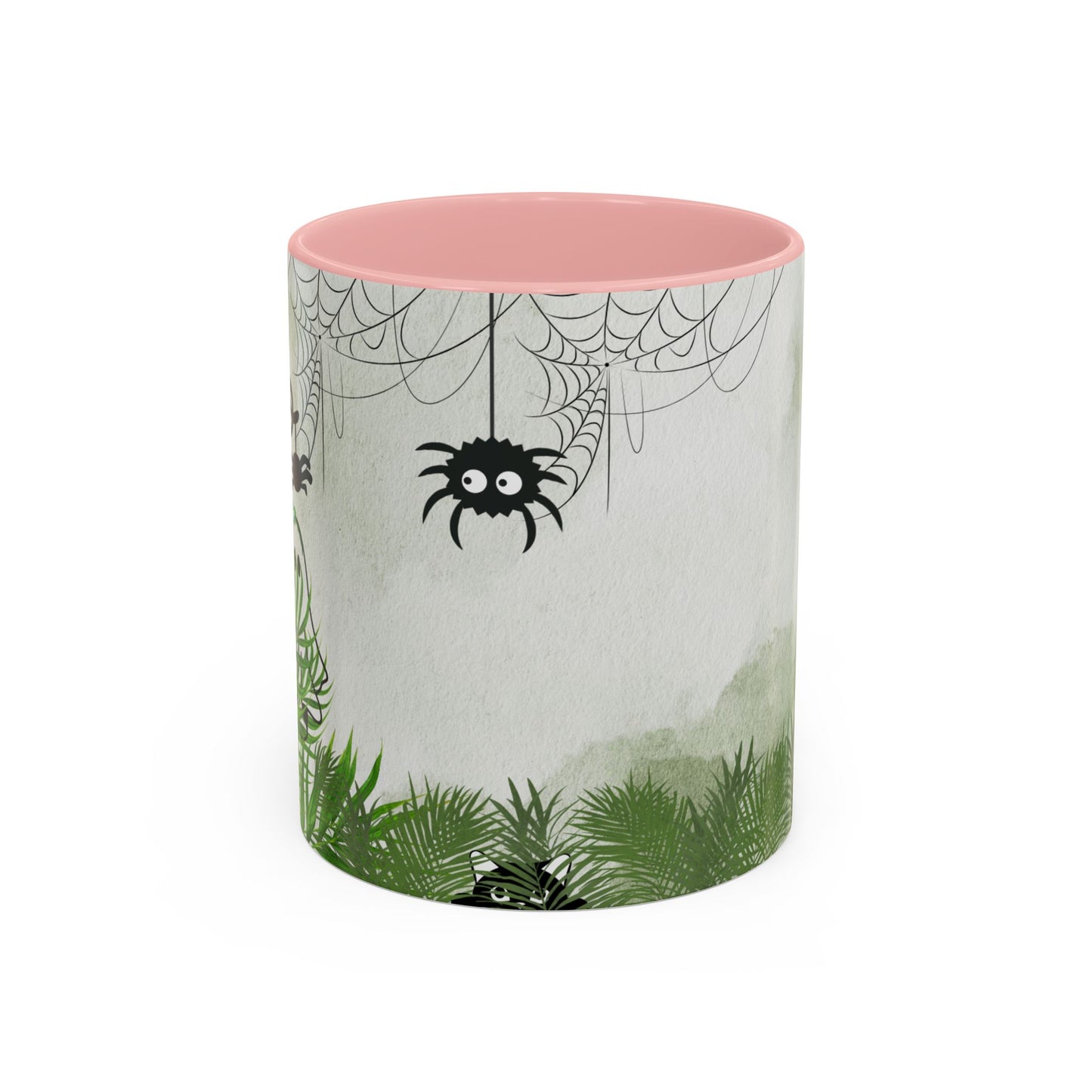 Spider Web Accent Coffee Mug | Halloween Decor, Gift for Creepy Coffee Lovers, Unique Kitchenware, Spooky Mug for Fall