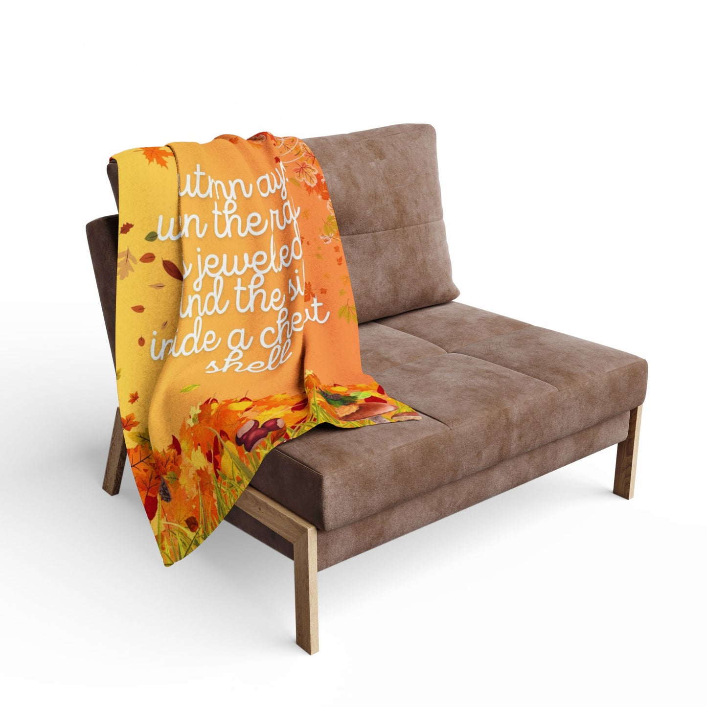 Cozy Autumn Fleece Blanket, Fall Decor, Thanksgiving Gift, Warm Throw Blanket, Seasonal Home Accessories