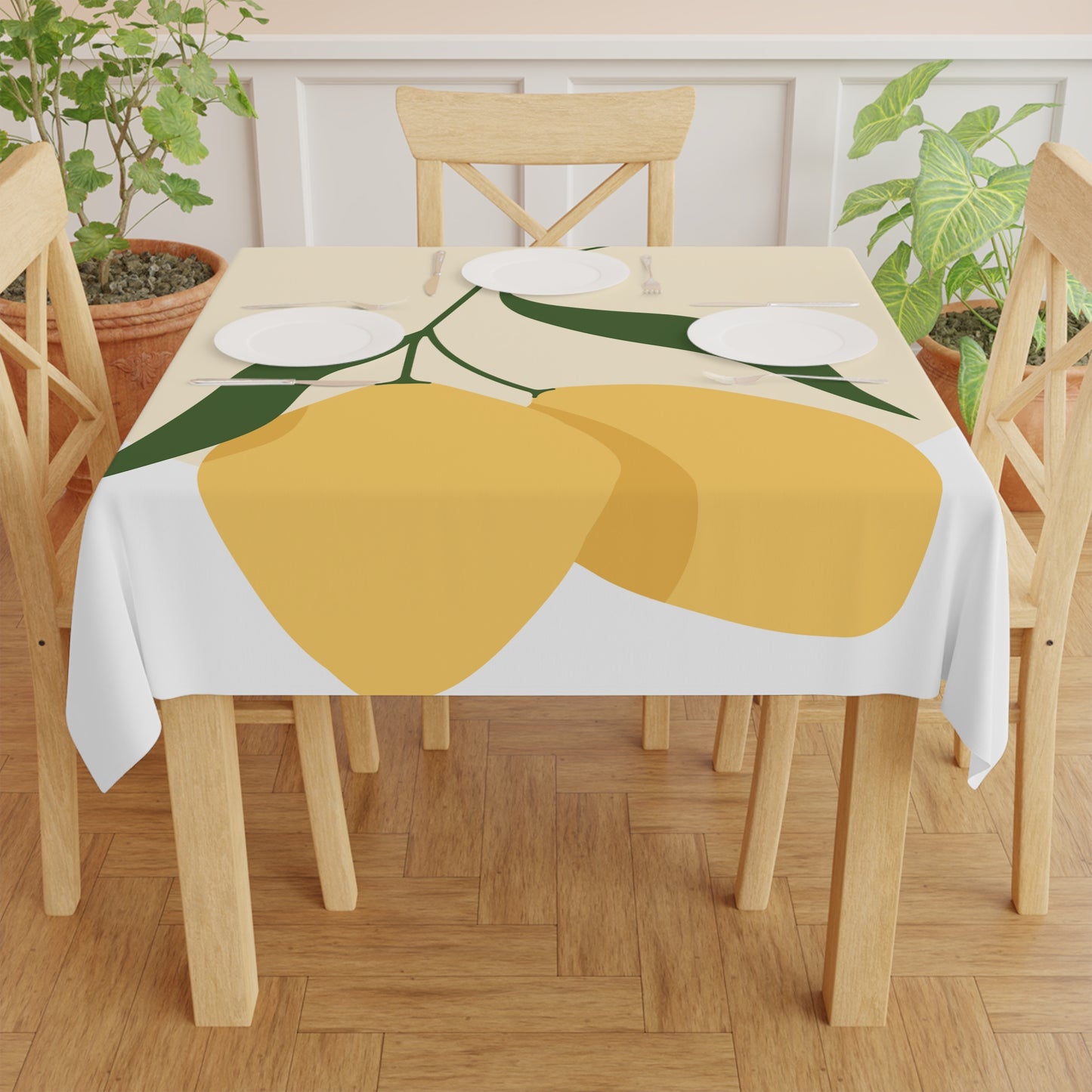 Limoncello Tablecloth - Fresh Lemon Design for Entertaining and Dining