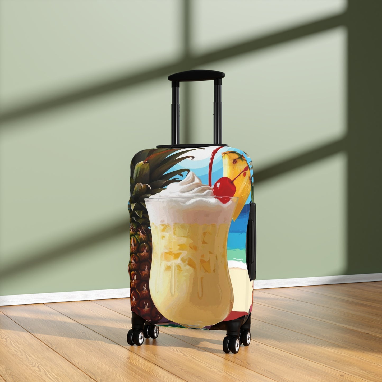 Tropical Drink Luggage Cover - Summer Travel Accessory