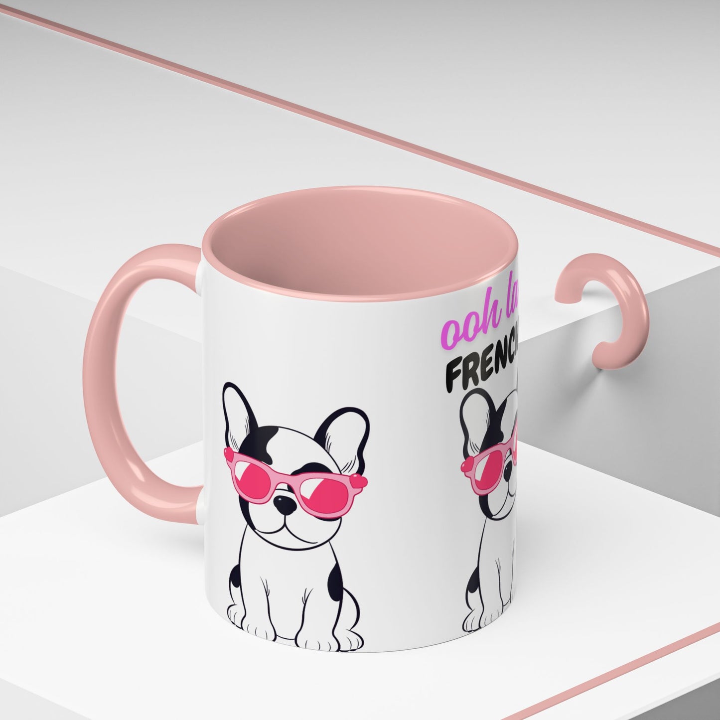 Cute French Bulldog Coffee Mug | Ooh La La Frenchie Cup, Pet Lover Gift, Dog Mom Mug, Animal Lover Present, Funny Coffee Cup