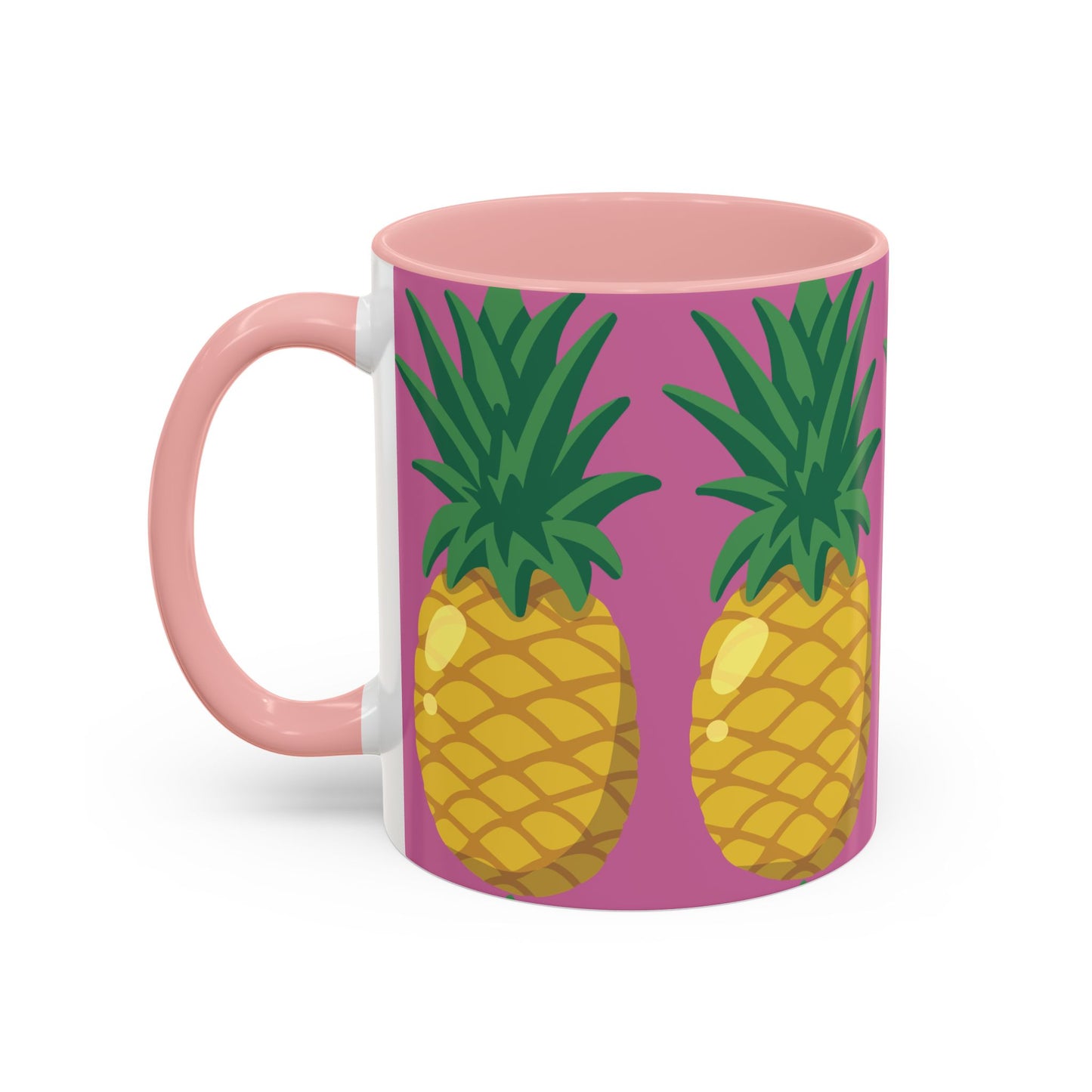 Tropical Pineapple Coffee Mug - Vibrant 11oz & 15oz Accent Cup for Summer Vibes