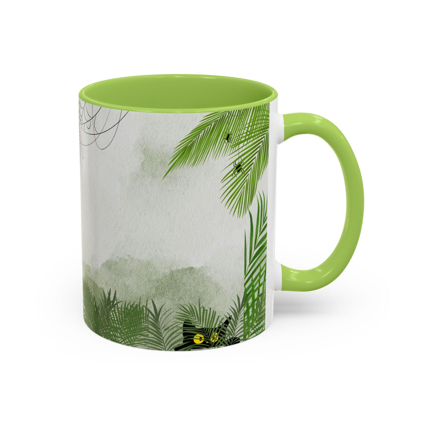 Spider Web Accent Coffee Mug | Halloween Decor, Gift for Creepy Coffee Lovers, Unique Kitchenware, Spooky Mug for Fall