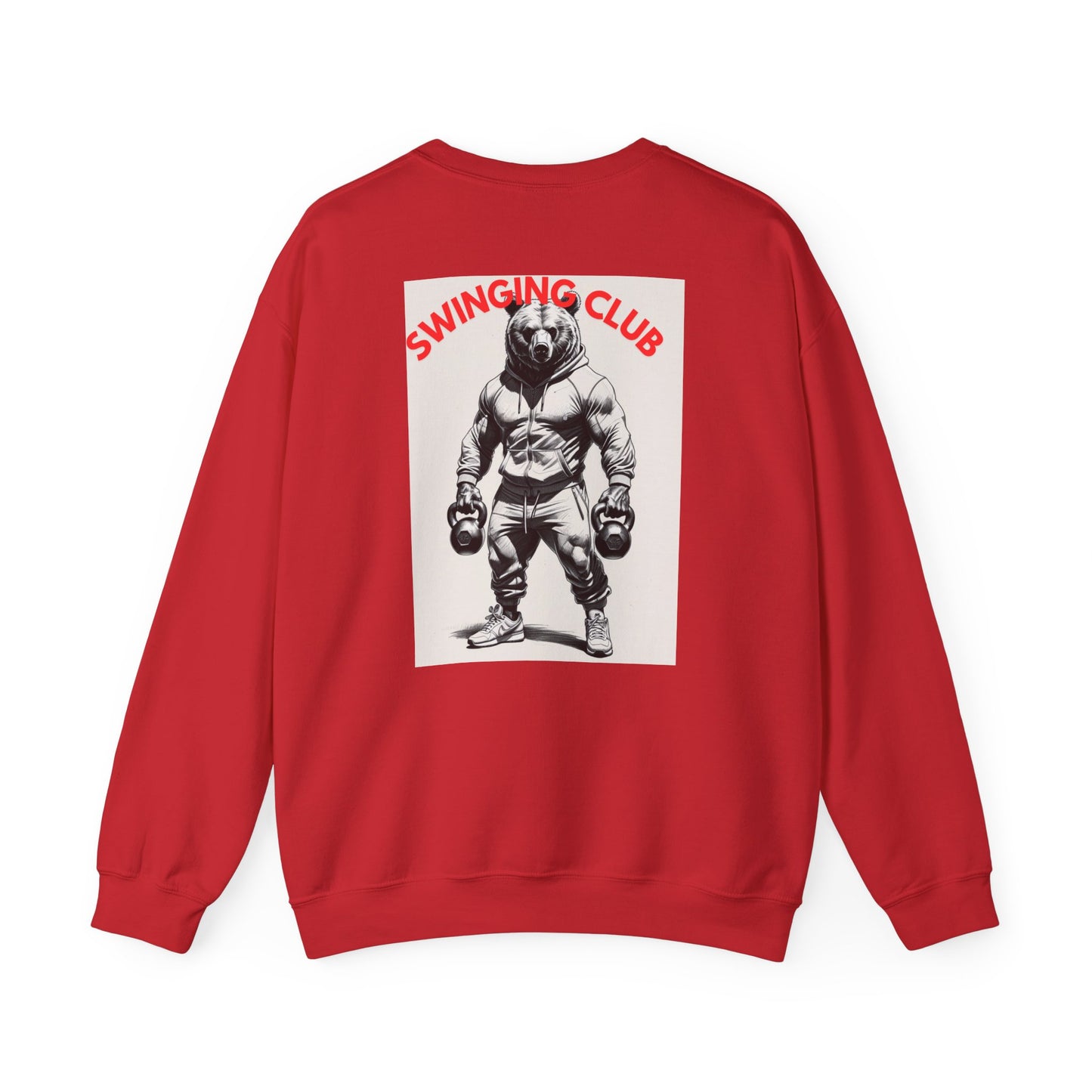 Vintage Style Swinging Club Sweatshirt, Unisex Crewneck, Gift for Fitness Lovers, Retro Gym Apparel, Perfect for Casual Wear