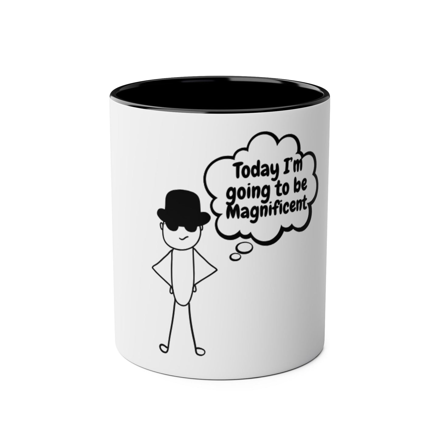 Motivational Two-Tone Coffee Mug, 11oz - Perfect for Daily Inspiration, Office Gift, Teacher Appreciation, Self-Care, Motivation