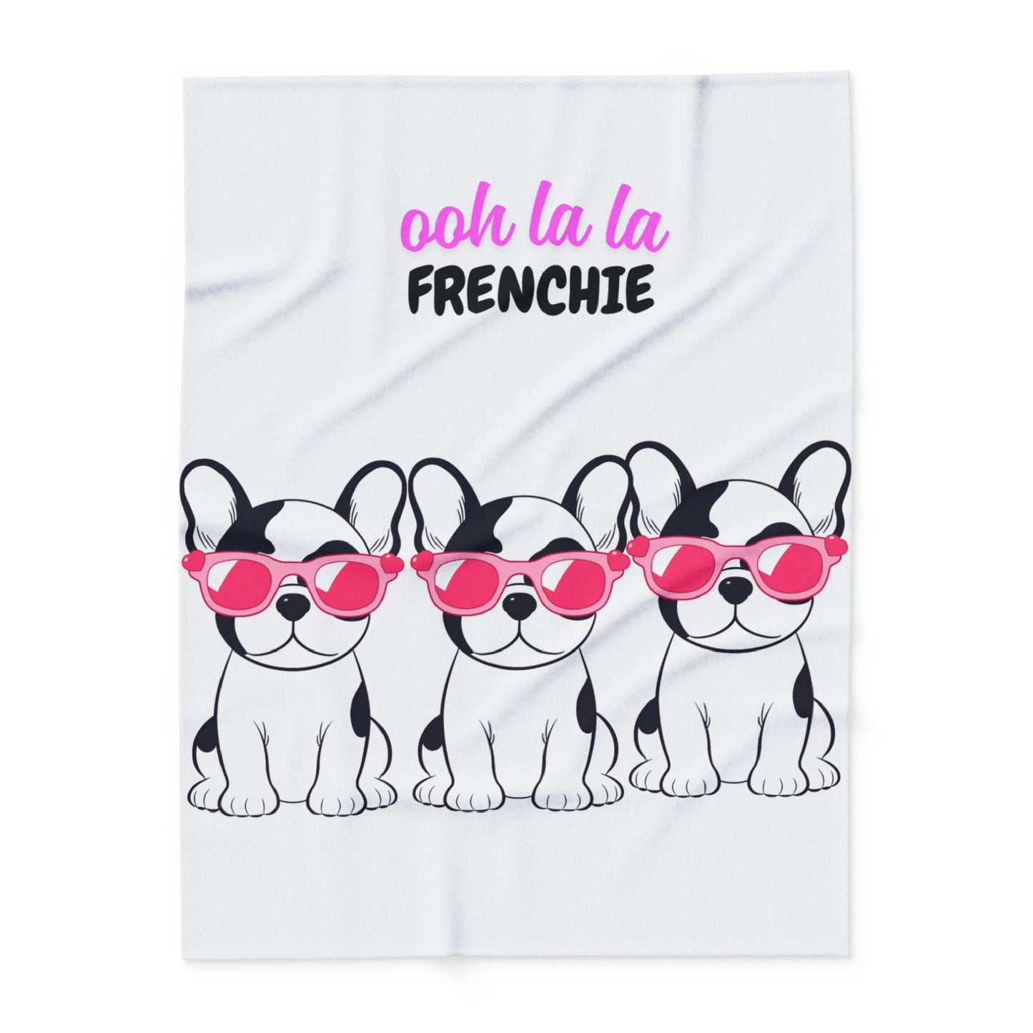French Bulldog Arctic Fleece Blanket, Cozy Dog Lover Gift, Pet Themed Home Decor, Cute Frenchie Throw, Puppy Lover Present