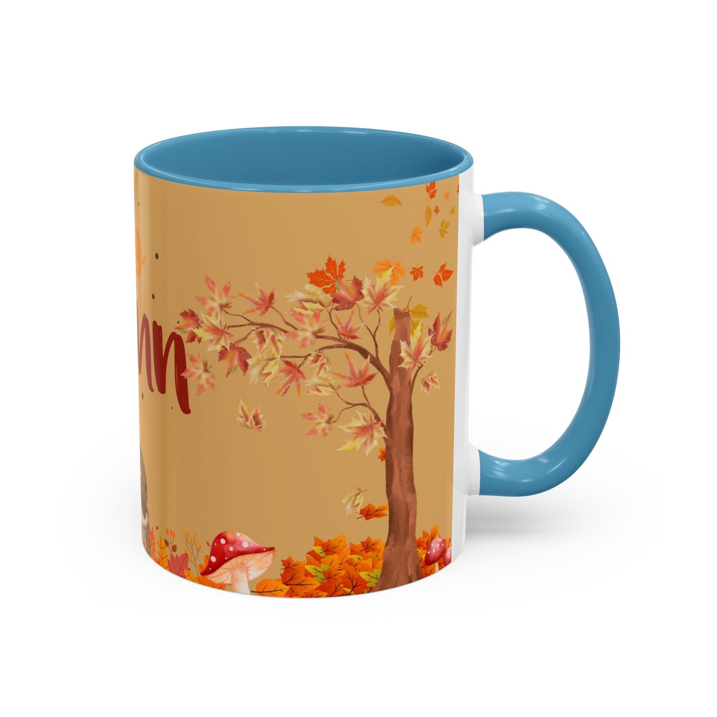Autumn-Themed Coffee Mug, Seasonal Gift, Fall Decor, Cute Hedgehog Cup, Hello Autumn Mug, Perfect for Cozy Mornings