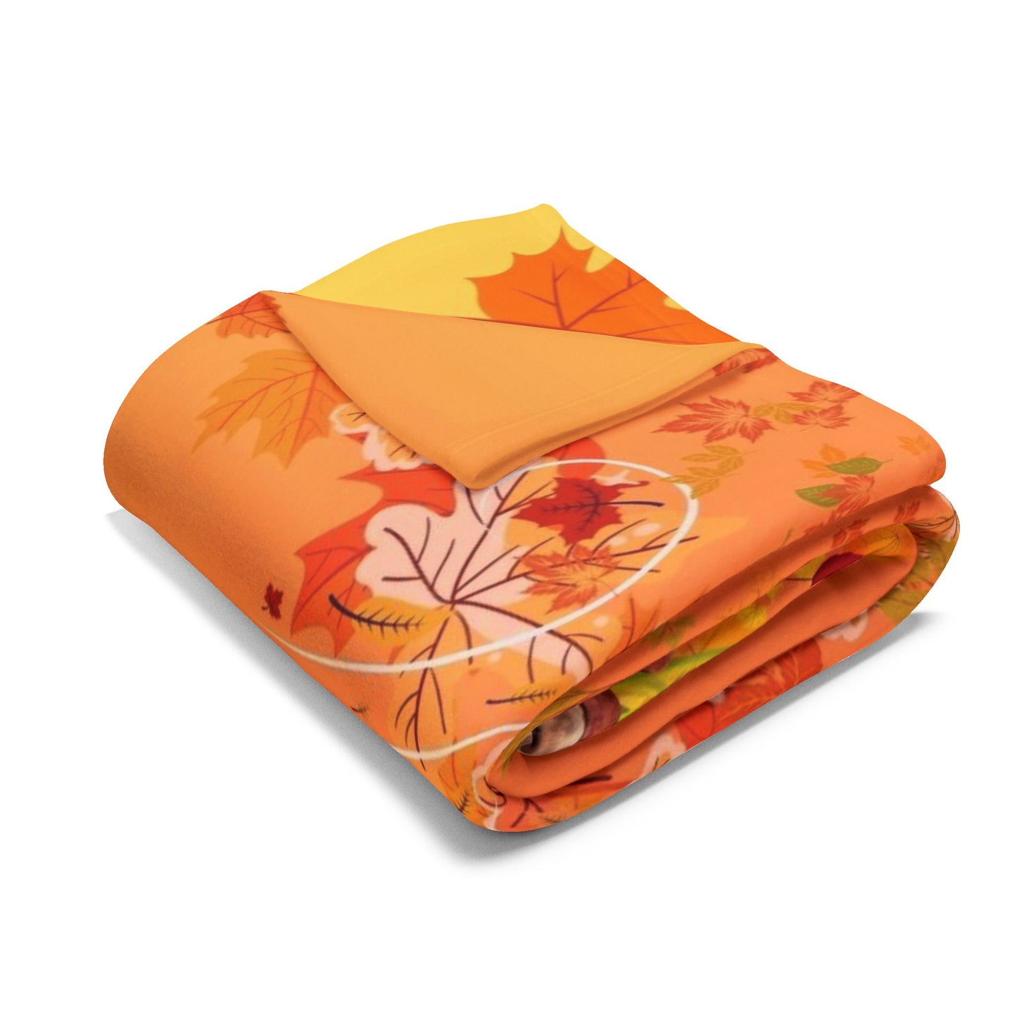 Cozy Autumn Fleece Blanket, Fall Decor, Thanksgiving Gift, Warm Throw Blanket, Seasonal Home Accessories