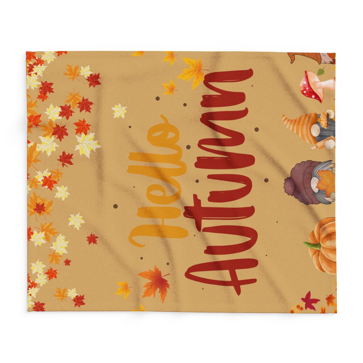 Autumn Fleece Blanket, Cozy Fall Decor, Seasonal Home Accessory, Autumnal Gift, Warm Throw for Chilly Days