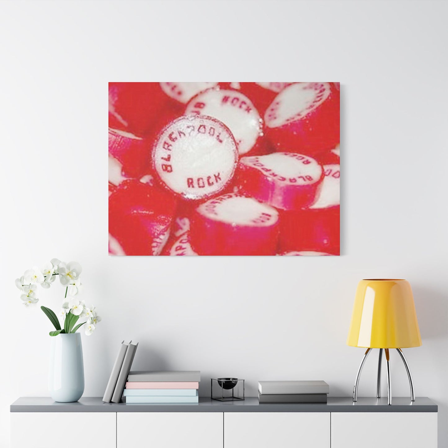 Bright and Playful Stretched Canvas Art, Beach House Decor, Fun Wall Art, Gift for Beach Lovers, Vibrant Home Decor