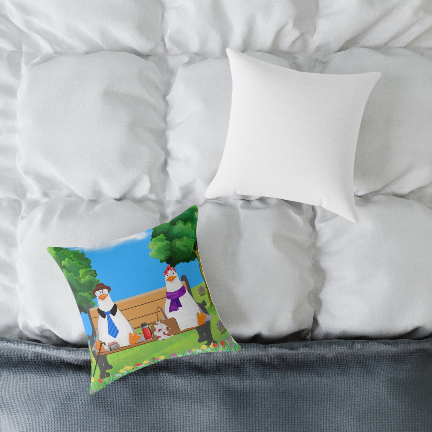 Charming Farm Animal Pillow, Decorative Cushion for Home Decor, Gift for Farm Lovers, Cute Animal Artwork, Cozy Living Room Accent