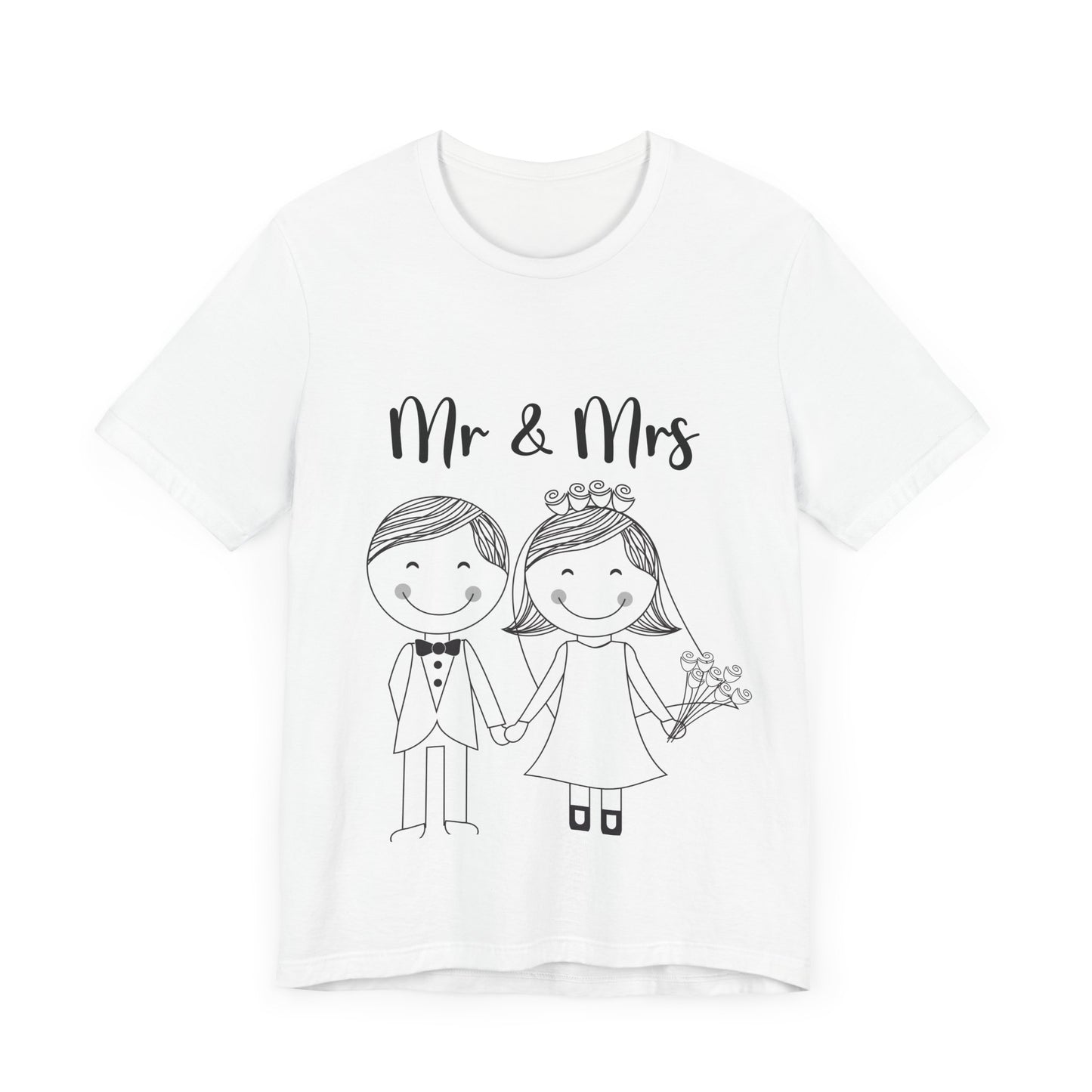Mr & Mrs Wedding Couple Tee - Unisex Jersey Short Sleeve Shirt