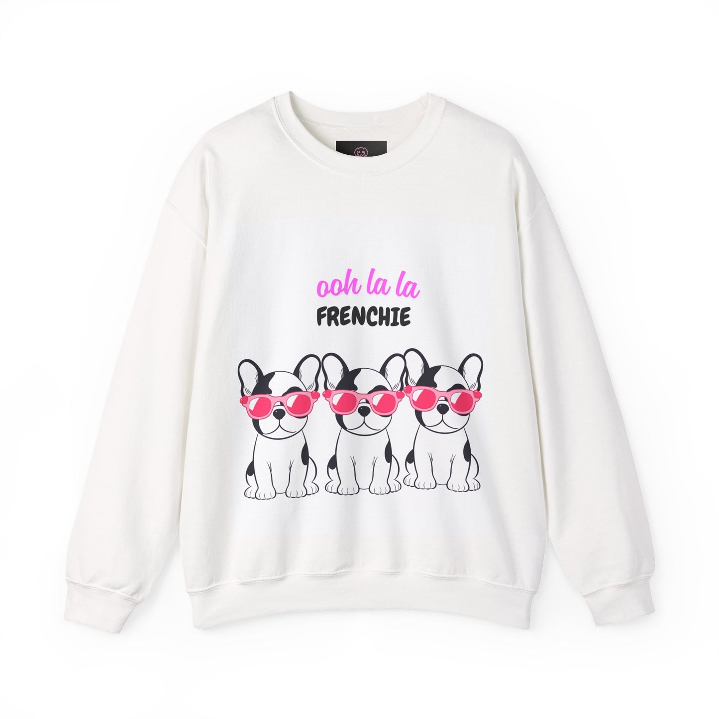 Chic French Bulldog Sweatshirt, Cute Dog Lover Gift, Casual Cozy Crew, Pet Owner Apparel, Fun Gift for Holidays