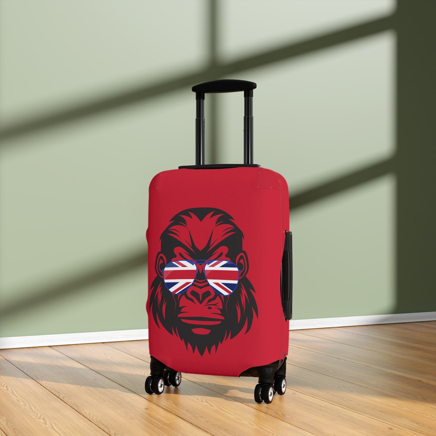 Gorilla Luggage Cover - Travel Accessory, Unique Suitcase Protector, Gift for Adventurers, Monkey Theme Travel Gear