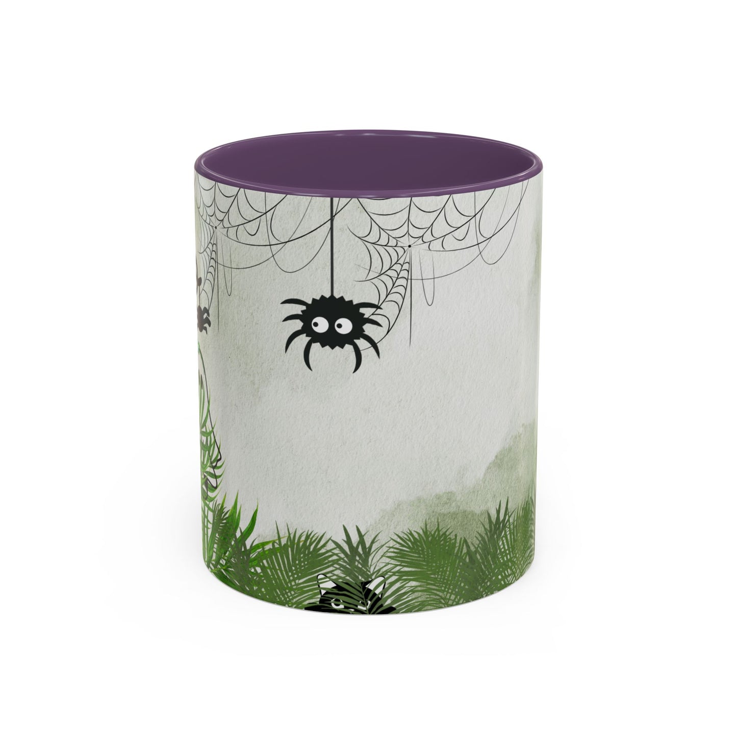 Spider Web Accent Coffee Mug | Halloween Decor, Gift for Creepy Coffee Lovers, Unique Kitchenware, Spooky Mug for Fall