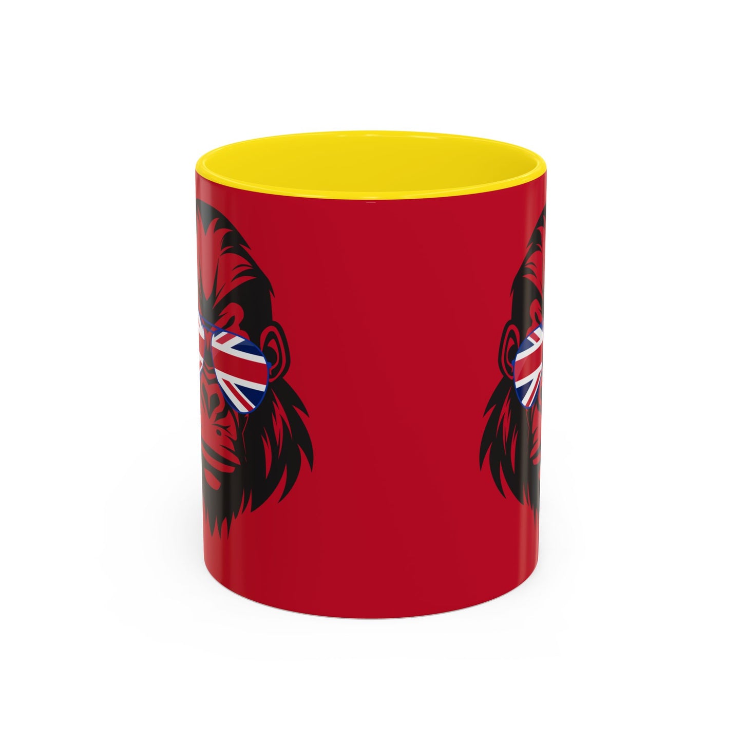 British Gorilla Accent Coffee Mug - Bold Coffee Cup for Animal Lovers, Unique Gift, Fun Kitchen Decor, Perfect for Birthdays, Holidays