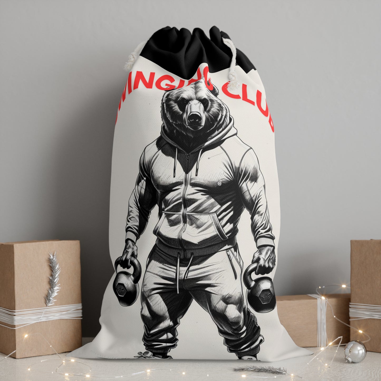 Gorilla Themed Sack, Funny Gift for Martial Arts Lovers, Coffee Sack, Unique Gym Bag, Funny Animal Decor