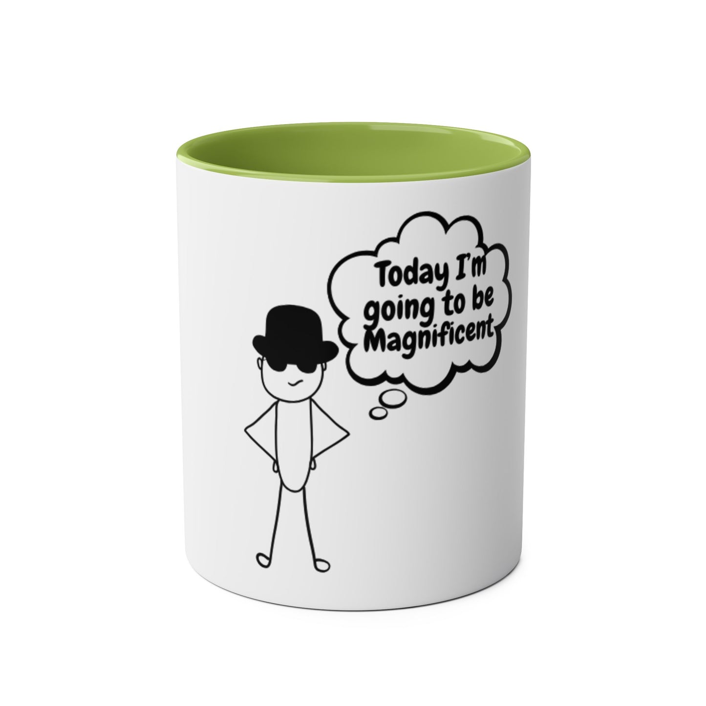 Motivational Two-Tone Coffee Mug, 11oz - Perfect for Daily Inspiration, Office Gift, Teacher Appreciation, Self-Care, Motivation