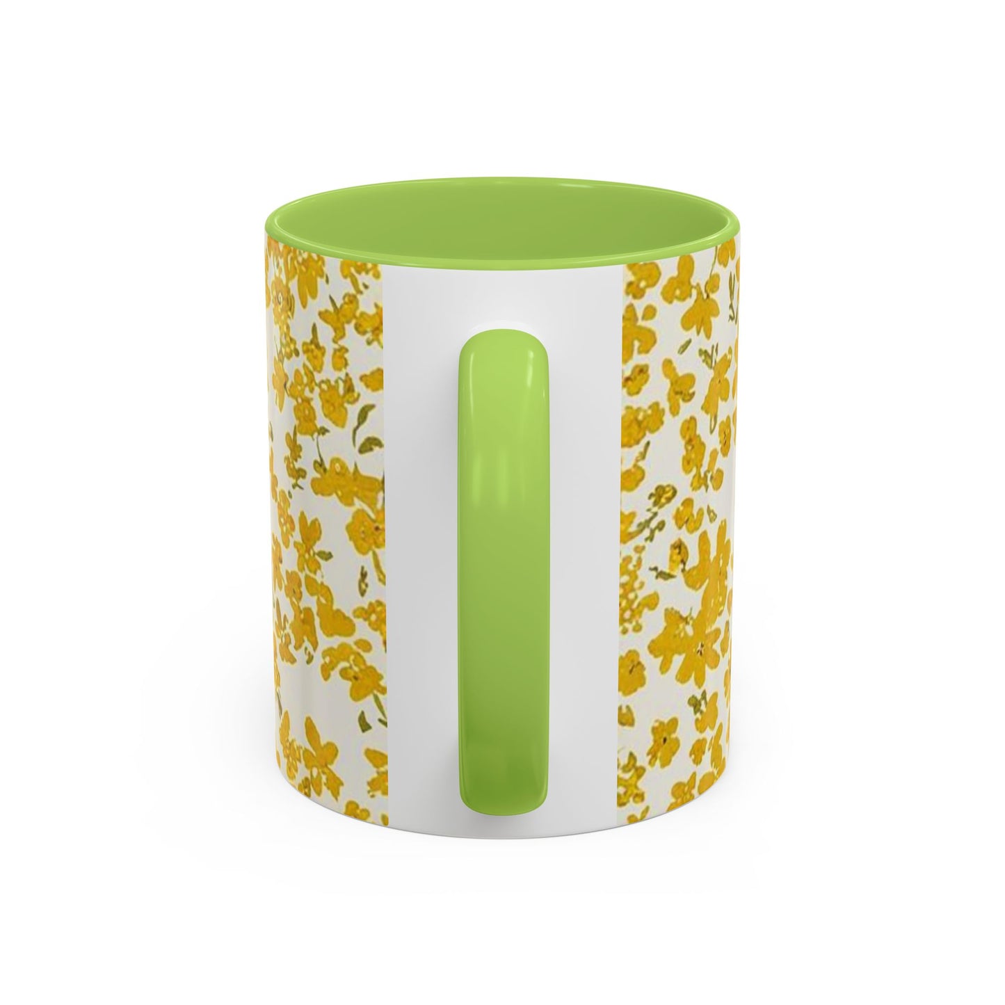 Floral Accent Coffee Mug - 11 & 15oz - Perfect for Spring Mornings
