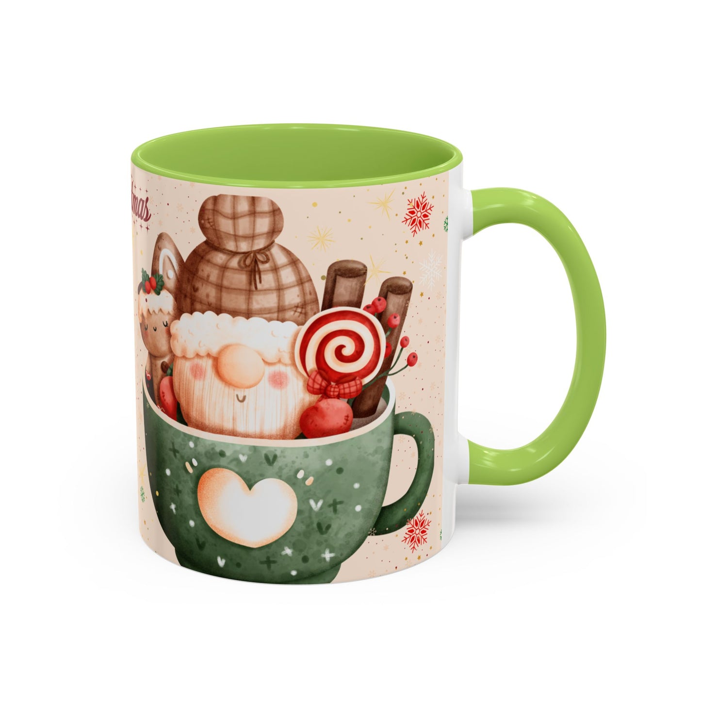 Festive Coffee Mug - Merry Christmas Design, Holiday Gift, Winter Decor, Christmas Mug, Cozy Beverage Cup