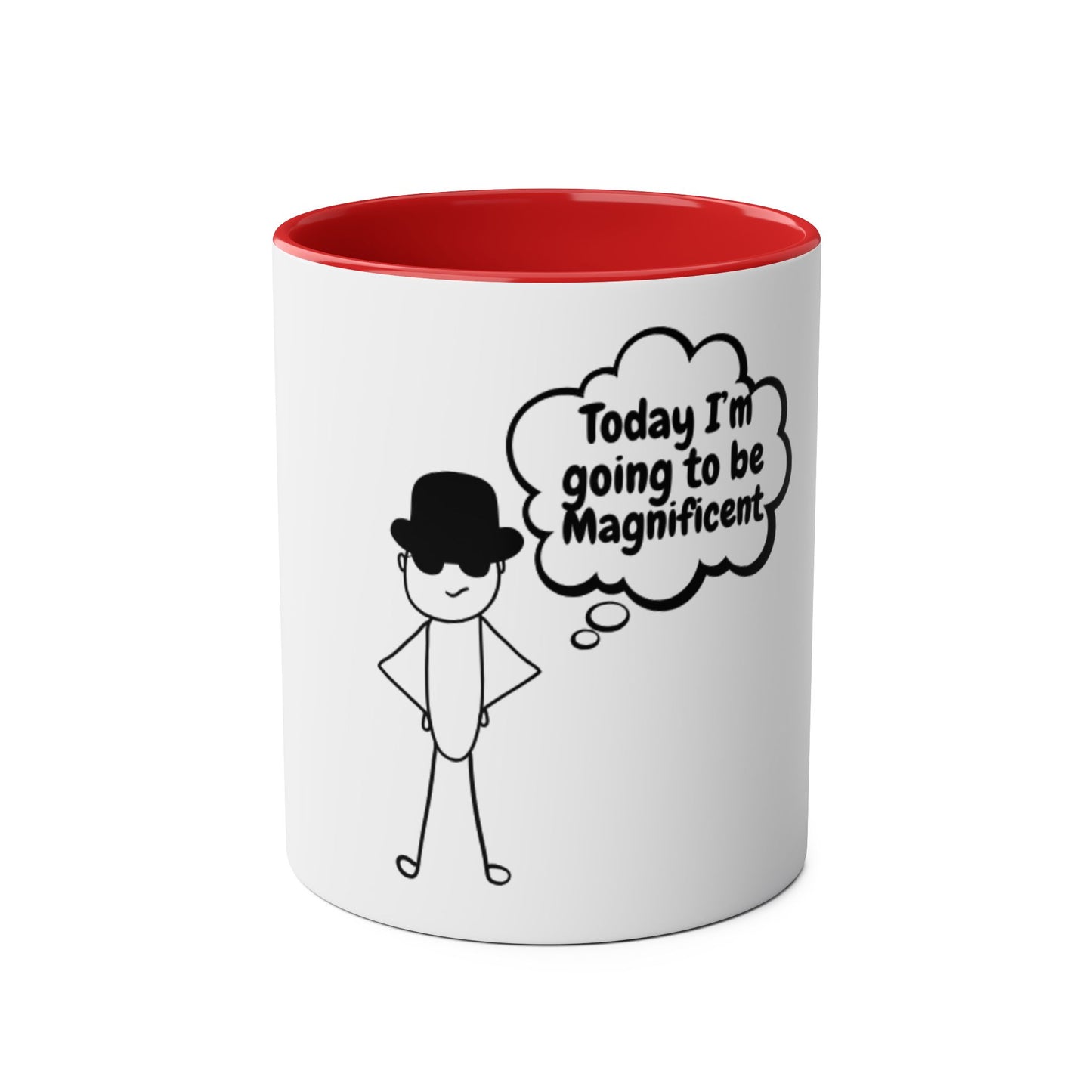 Motivational Two-Tone Coffee Mug, 11oz - Perfect for Daily Inspiration, Office Gift, Teacher Appreciation, Self-Care, Motivation