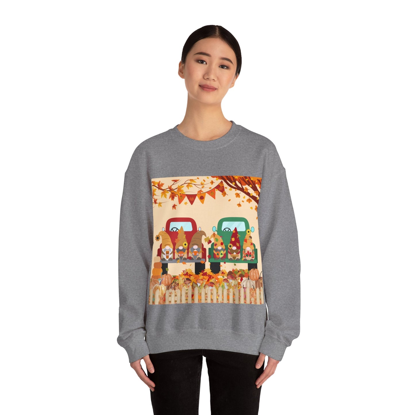 Fall-Themed Sweatshirt, Cozy Unisex Crewneck, Autumn Vibes, Perfect for Thanksgiving, Gifts for Her, Seasonal Fashion