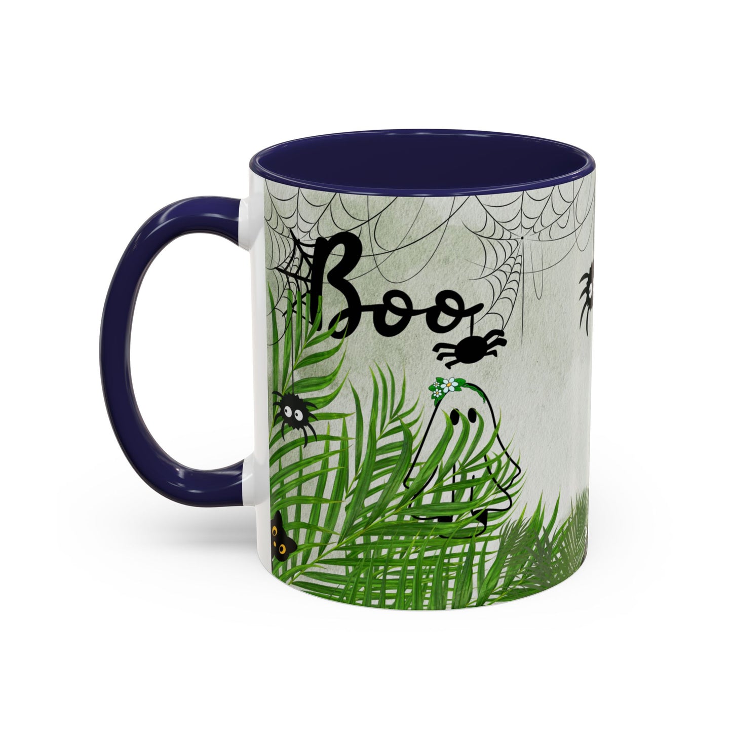 Spider Web Accent Coffee Mug | Halloween Decor, Gift for Creepy Coffee Lovers, Unique Kitchenware, Spooky Mug for Fall