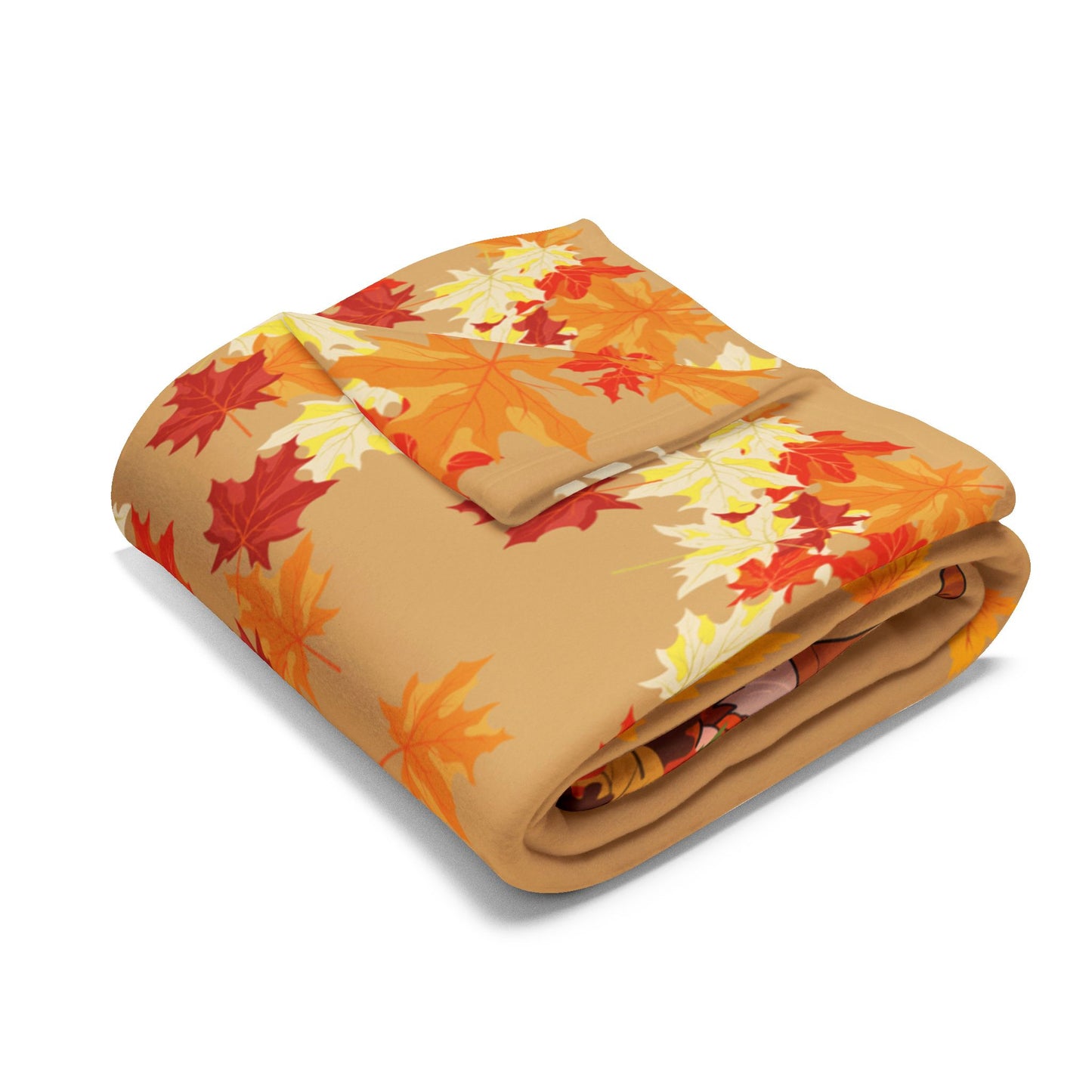 Autumn Fleece Blanket, Cozy Fall Decor, Seasonal Home Accessory, Autumnal Gift, Warm Throw for Chilly Days