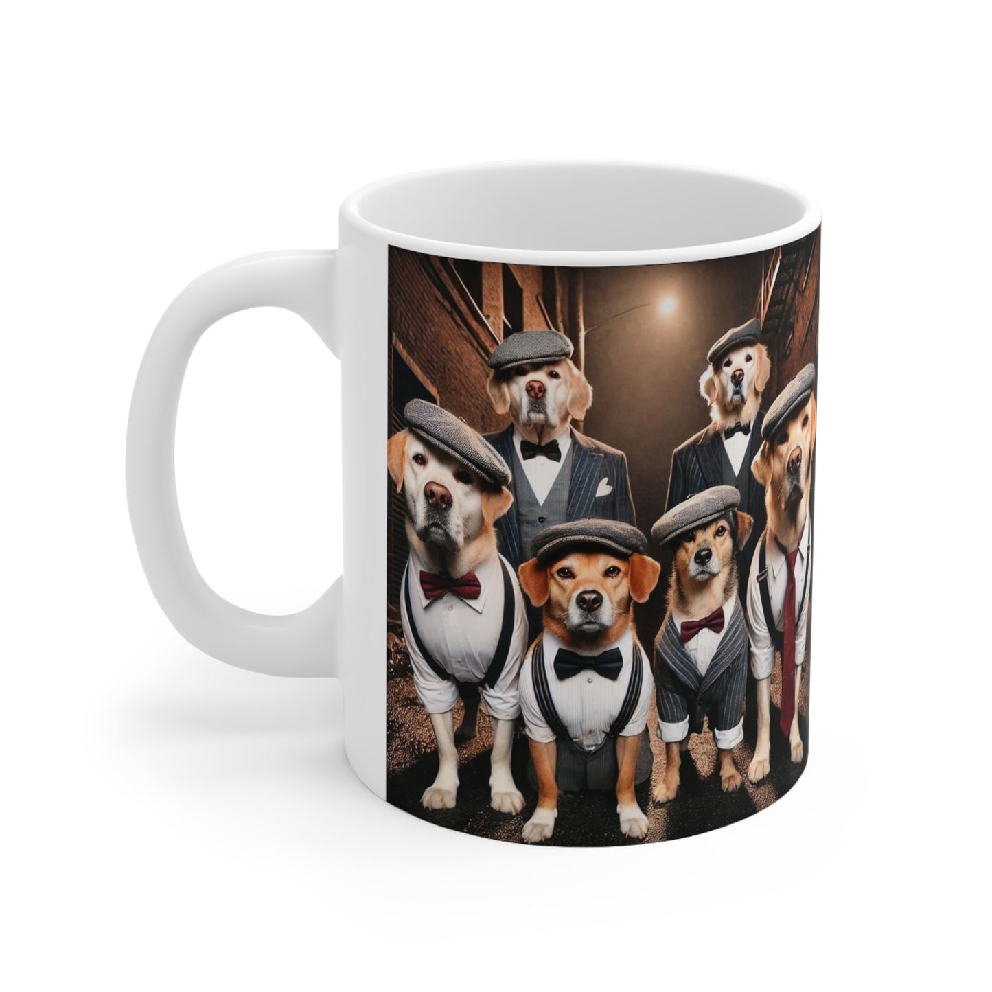 Stylish Dog-Themed Ceramic Coffee Mug - 11oz & 15oz