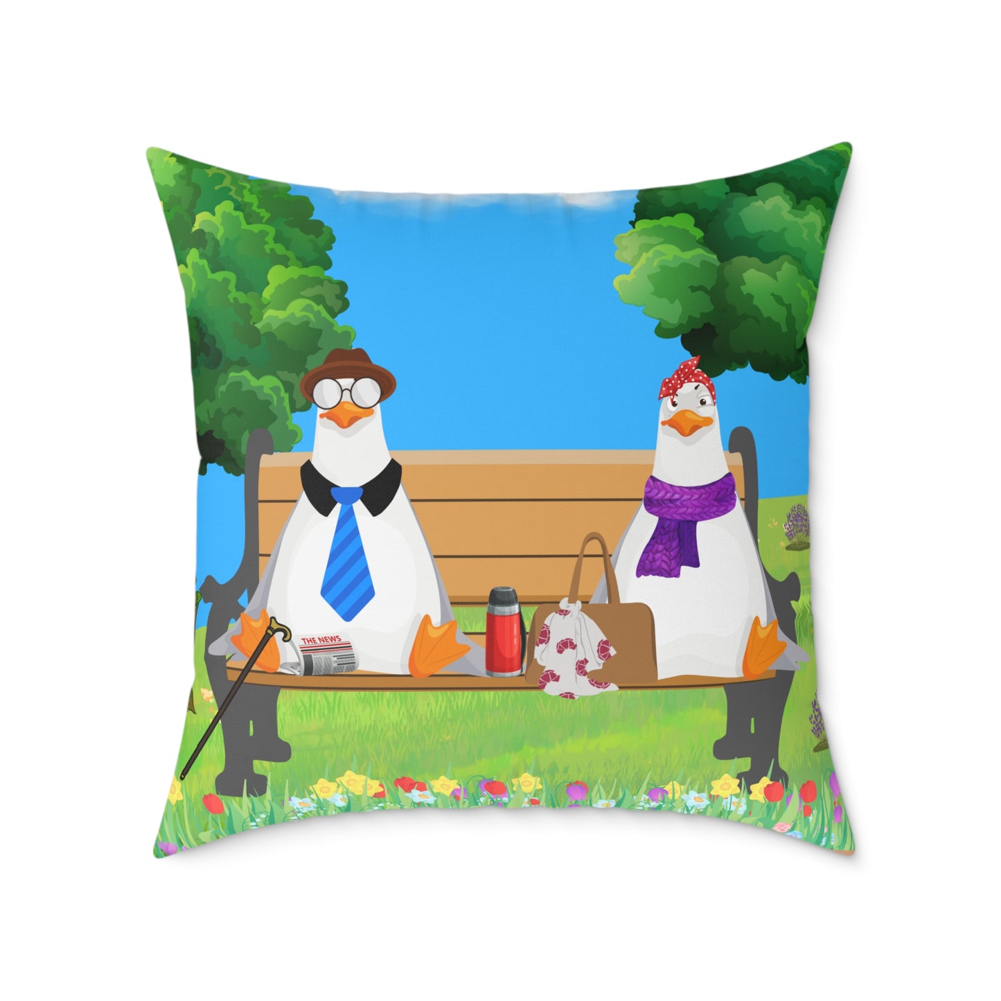 Charming Farm Animal Pillow, Decorative Cushion for Home Decor, Gift for Farm Lovers, Cute Animal Artwork, Cozy Living Room Accent