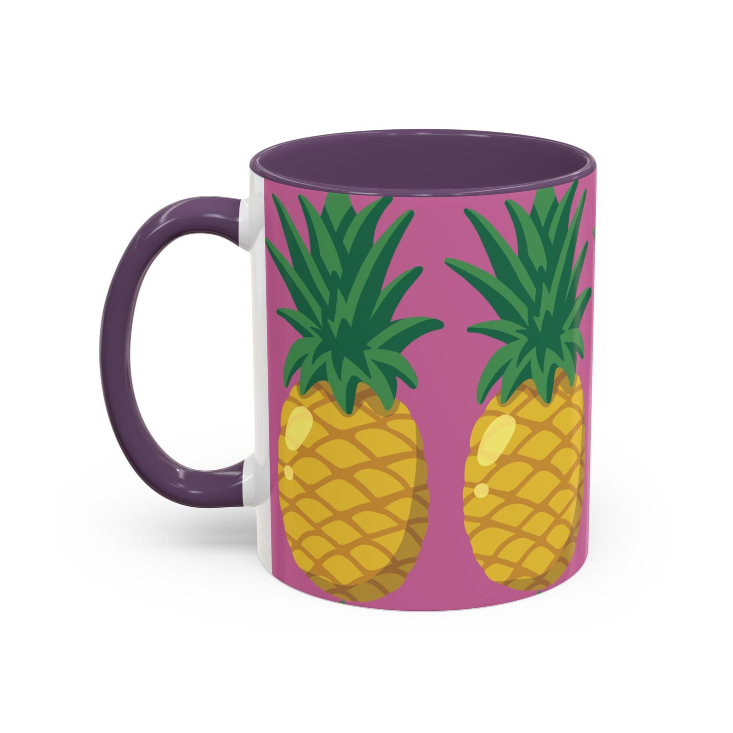 Tropical Pineapple Coffee Mug - Vibrant 11oz & 15oz Accent Cup for Summer Vibes