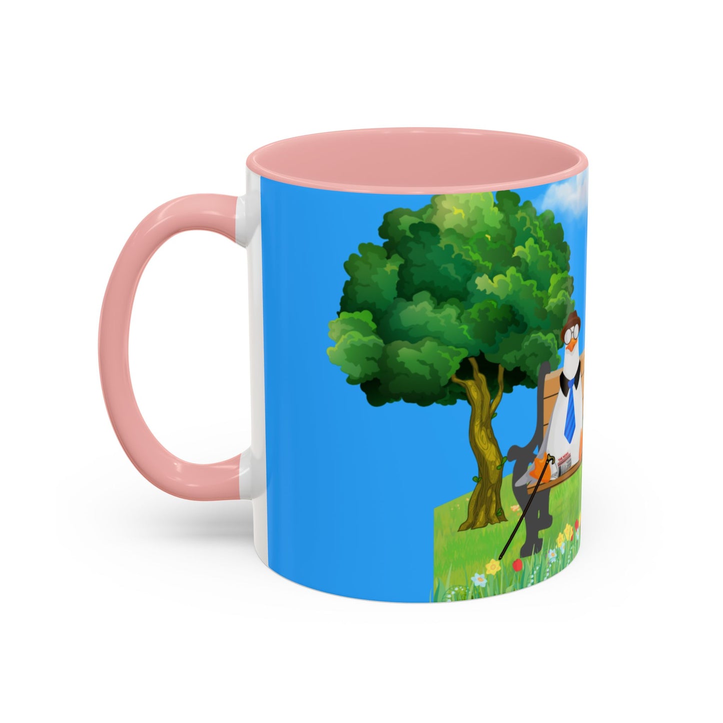 Whimsical seagull Coffee Mug, Cute Animal Mug, Gift for Coffee Lovers, Nature Scene, Funny Gift, Perfect for Any Occasion