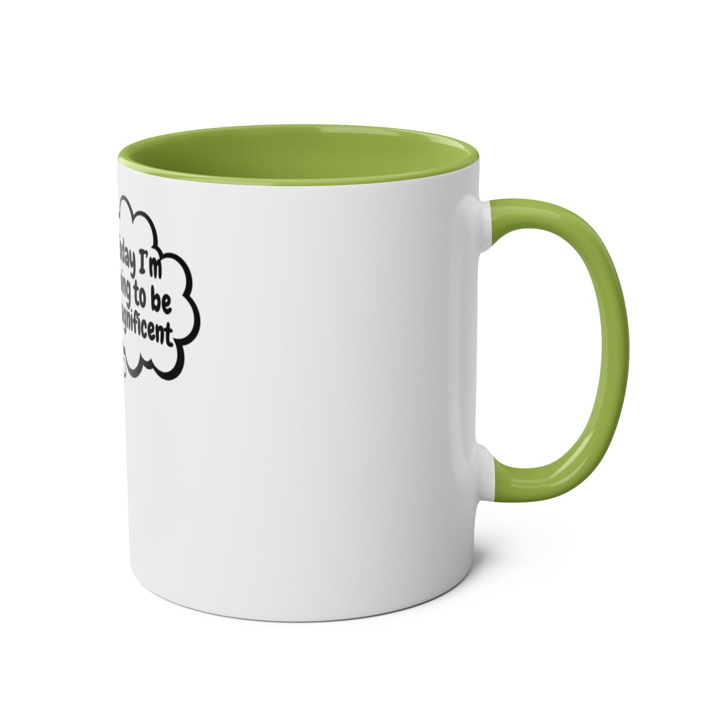 Motivational Two-Tone Coffee Mug, 11oz - Perfect for Daily Inspiration, Office Gift, Teacher Appreciation, Self-Care, Motivation