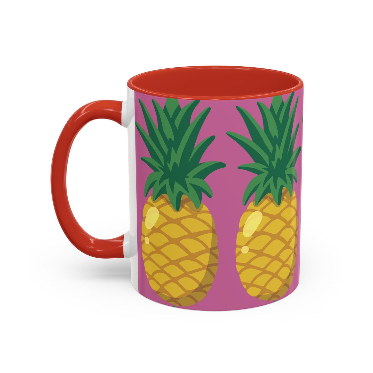 Tropical Pineapple Coffee Mug - Vibrant 11oz & 15oz Accent Cup for Summer Vibes