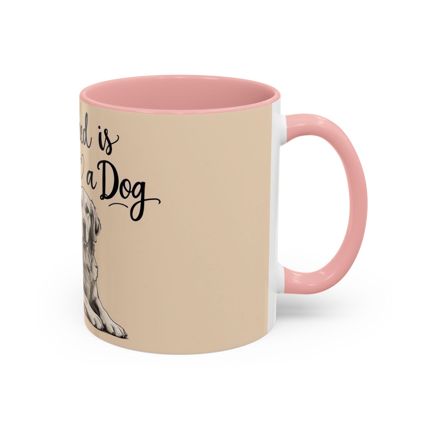 Dog Lover's Accent Coffee Mug - All You Need is Love and a Dog