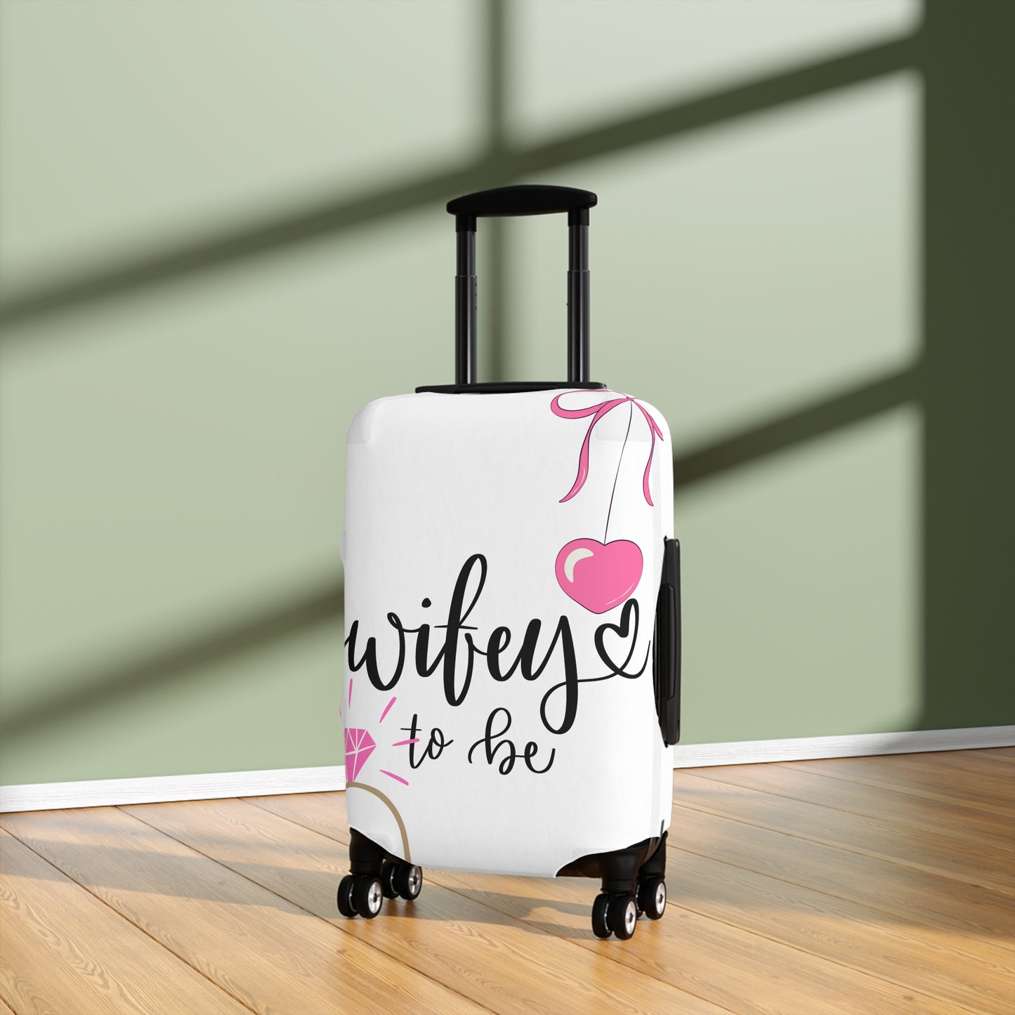 Wifey to Be Luggage Cover - Fun Travel Accessory for Brides-to-Be
