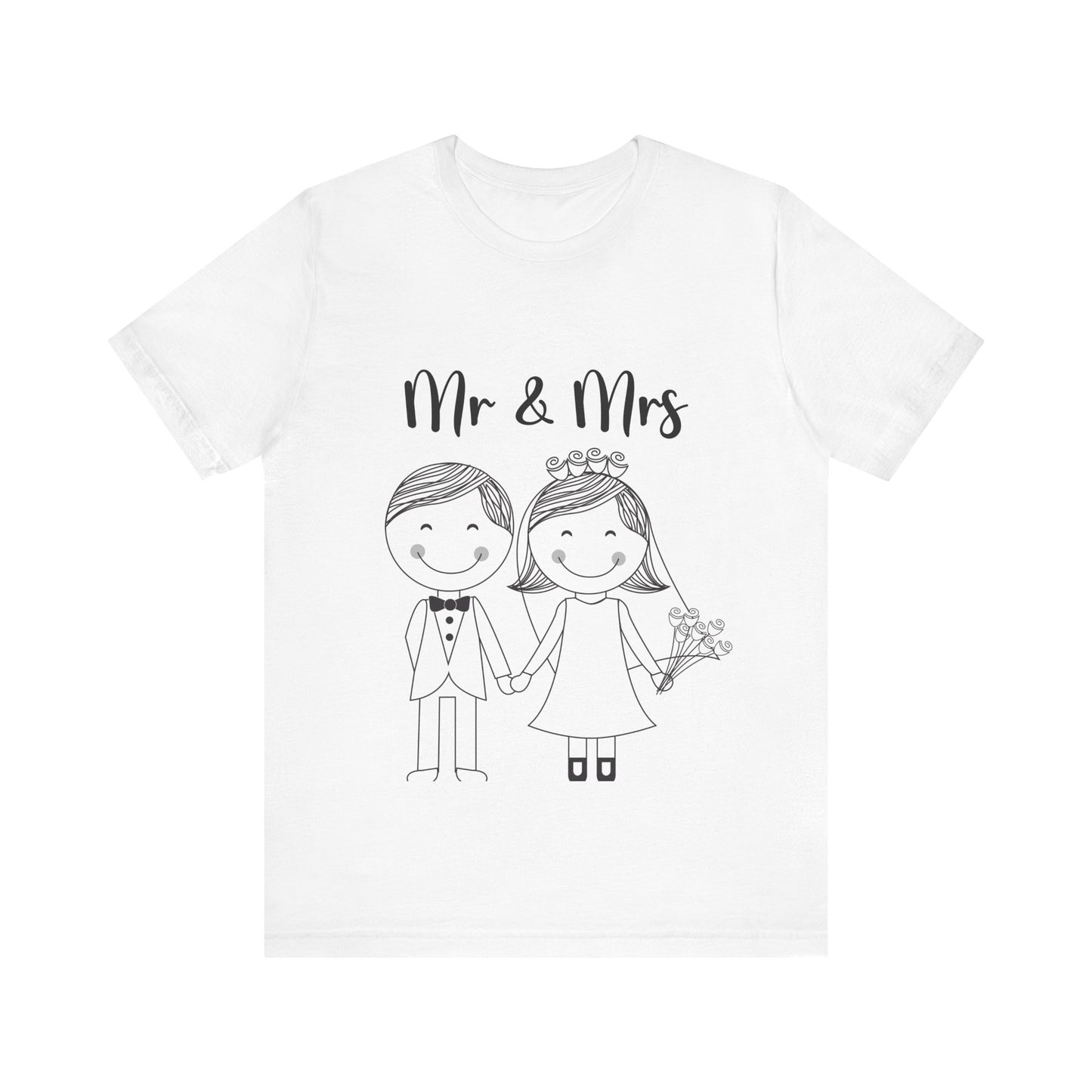 Mr & Mrs Wedding Couple Tee - Unisex Jersey Short Sleeve Shirt