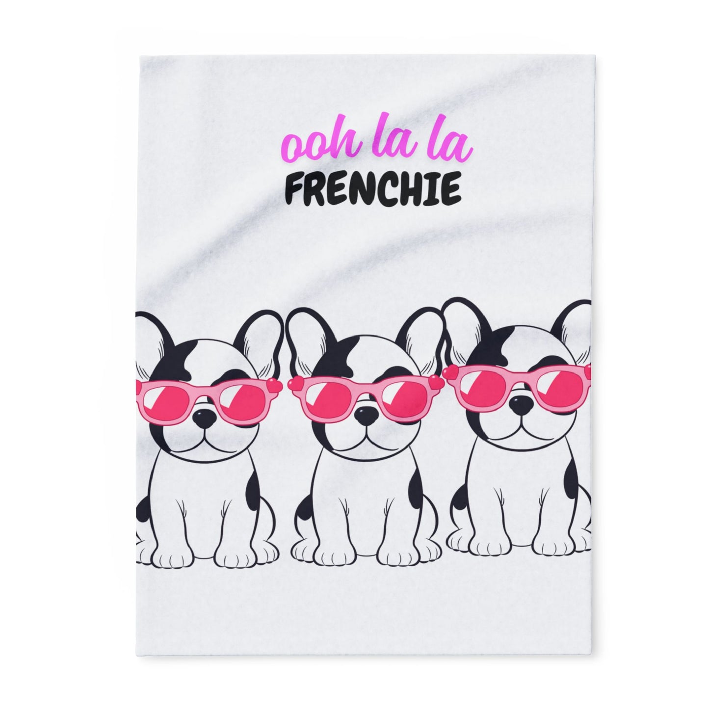 French Bulldog Arctic Fleece Blanket, Cozy Dog Lover Gift, Pet Themed Home Decor, Cute Frenchie Throw, Puppy Lover Present