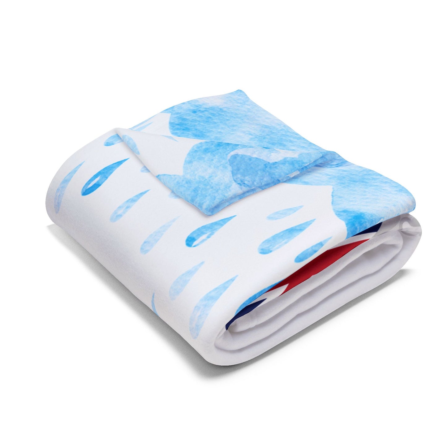 Whimsical Coastal Fleece Blanket - Perfect for Cozy Evenings, Beach Lovers, Summer, Nautical Decor, Gift Idea