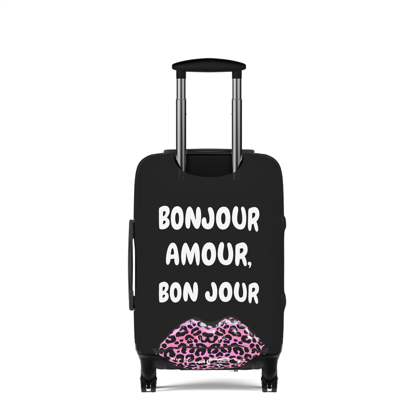 Chic Luggage Cover with Lips Design, Travel Accessories for Jet Setters, Stylish Travel Gift, Birthday, Anniversary