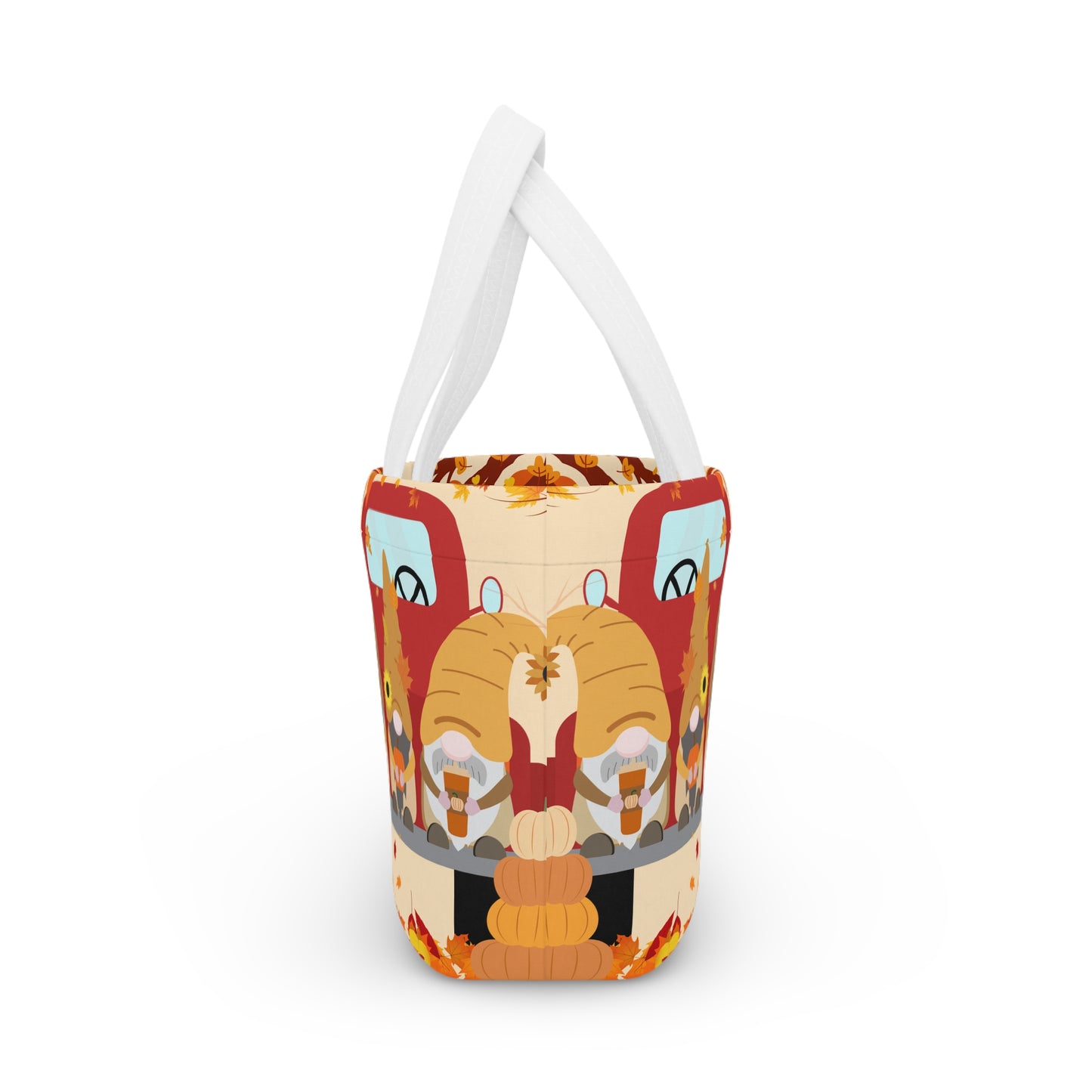 Autumn-Themed Lunch Bag for Kids, Adorable Gnome Design, Tote for School, Picnic, Gifts, Fall Parties, Halloween, Thanksgiving