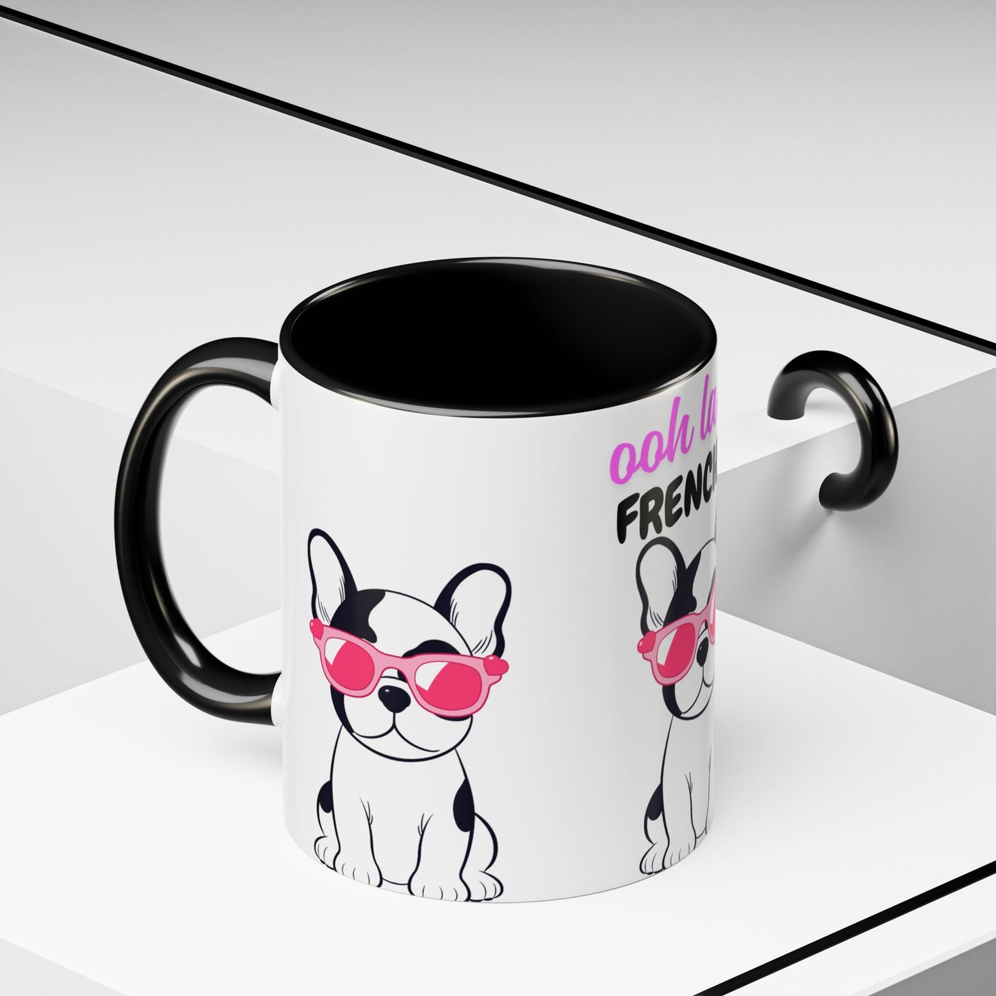 Cute French Bulldog Coffee Mug | Ooh La La Frenchie Cup, Pet Lover Gift, Dog Mom Mug, Animal Lover Present, Funny Coffee Cup