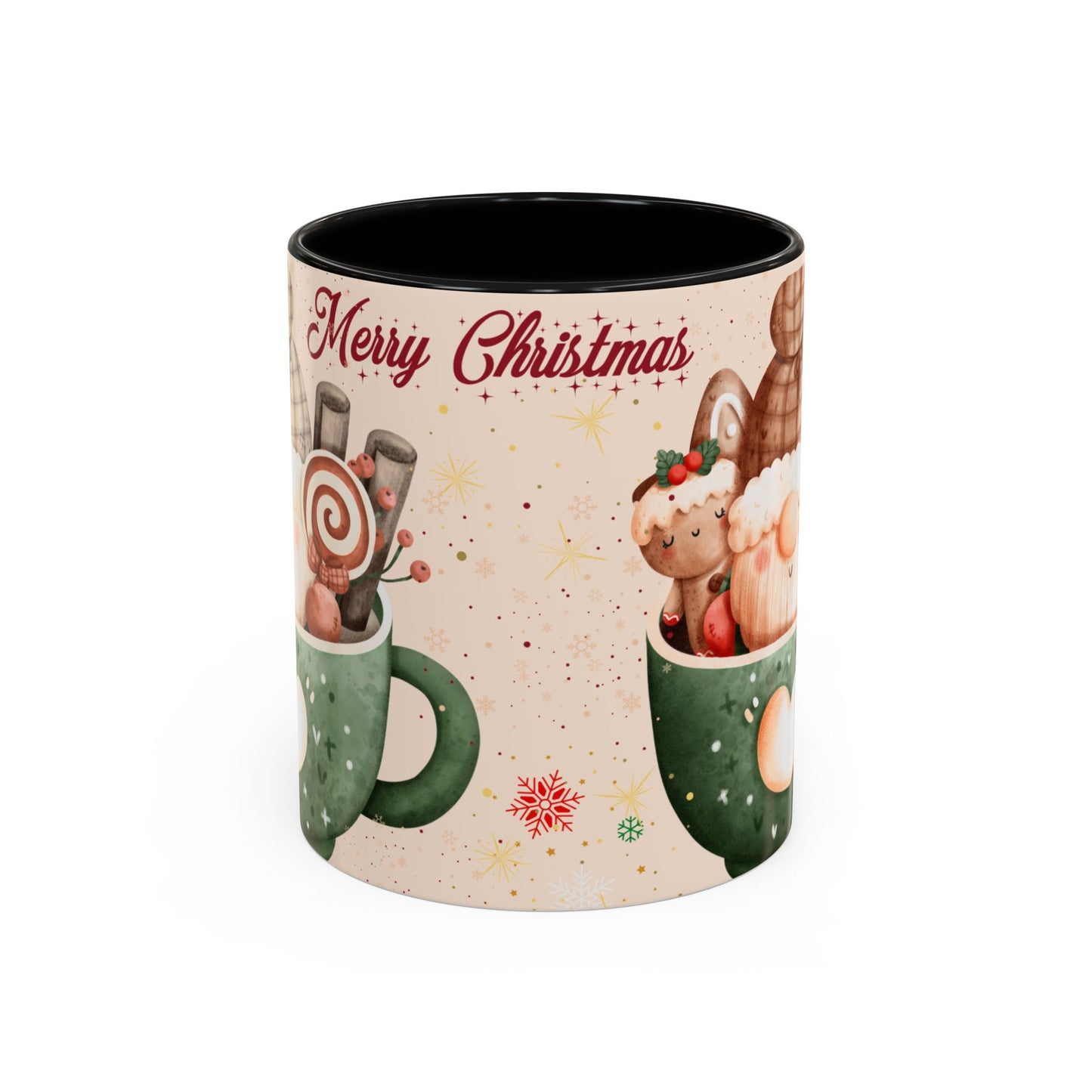 Festive Coffee Mug - Merry Christmas Design, Holiday Gift, Winter Decor, Christmas Mug, Cozy Beverage Cup