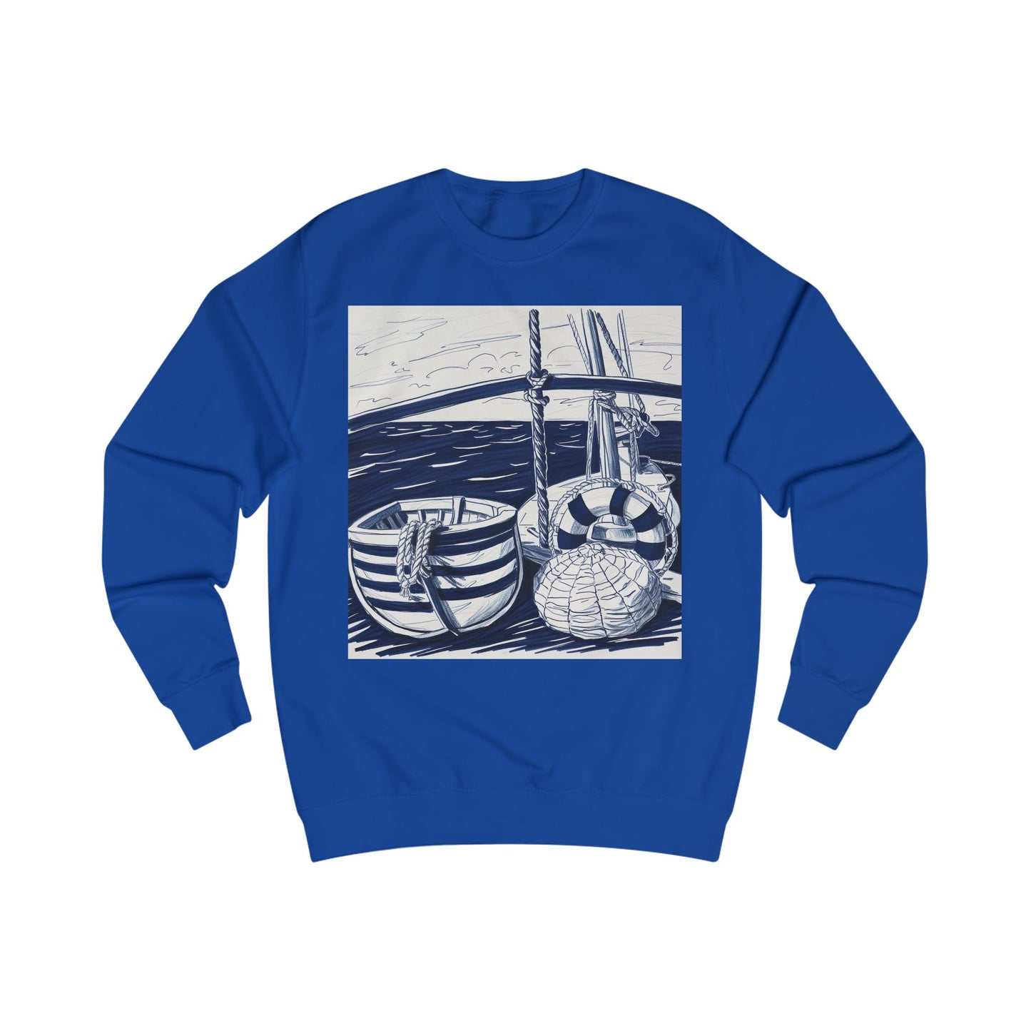 Cozy Nautical Unisex Sweatshirt - Perfect for Boat Lovers and Beach Days, Casual Style, Gift for Sailors, Summer Collection, Ocean Vibes