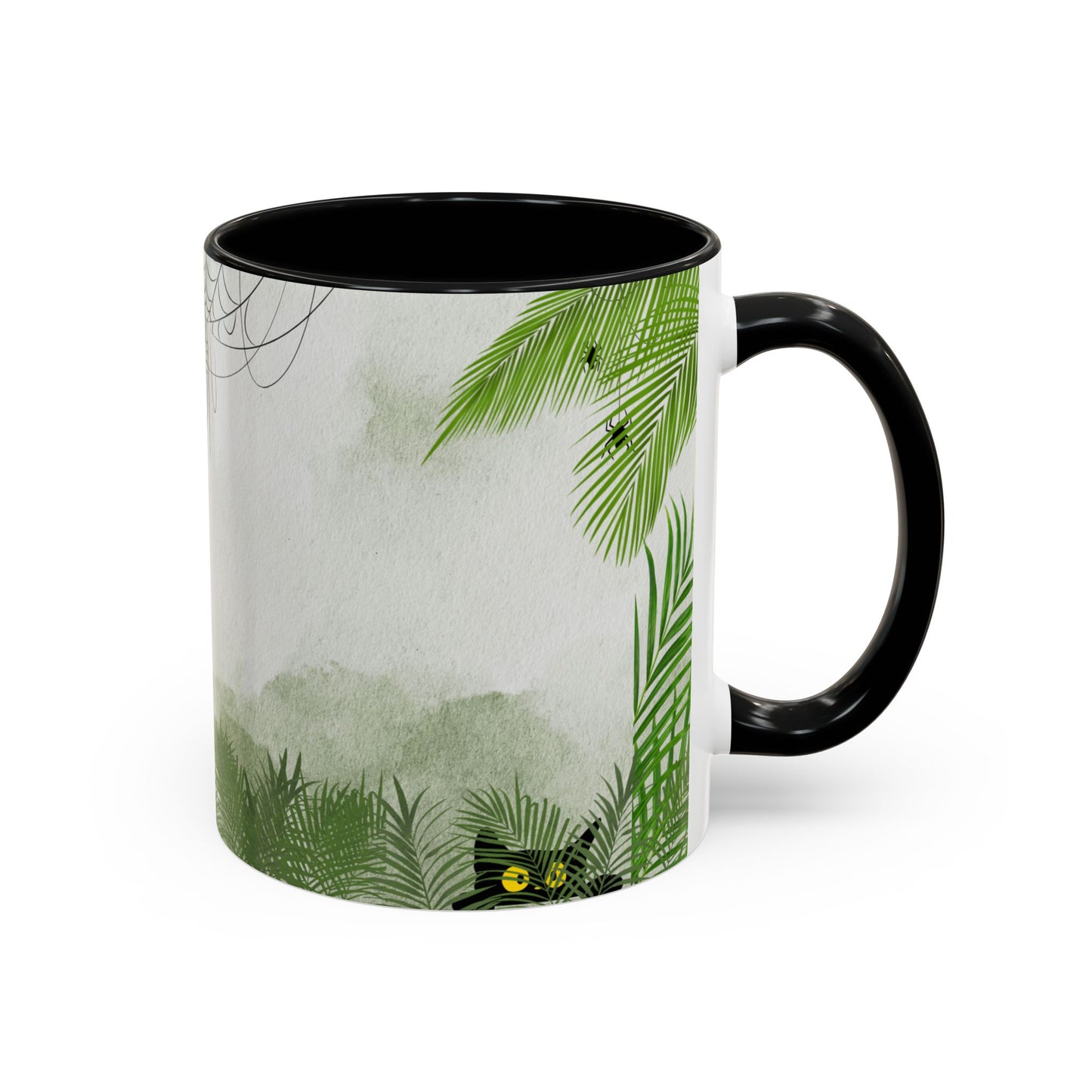 Spider Web Accent Coffee Mug | Halloween Decor, Gift for Creepy Coffee Lovers, Unique Kitchenware, Spooky Mug for Fall