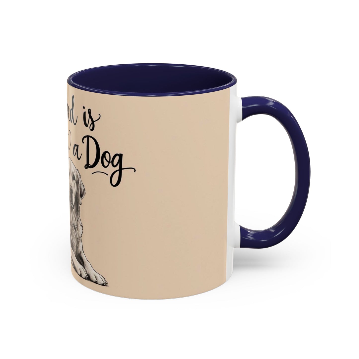 Dog Lover's Accent Coffee Mug - All You Need is Love and a Dog